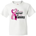 thumbnail image 3 of Inktastic Breast Cancer Awareness I Support My Grammy with Pink Ribbon Youth T-Shirt, 3 of 5