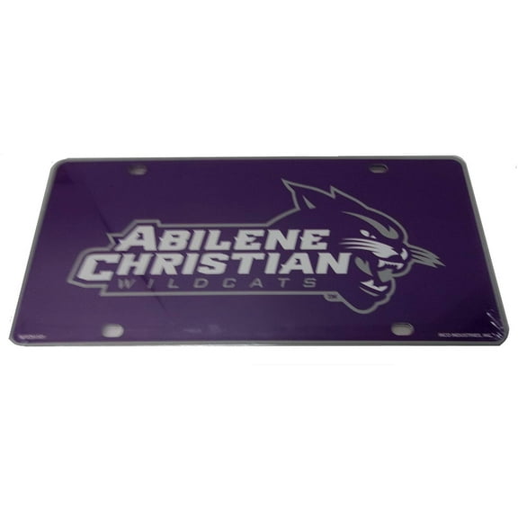Abilene Christian University Wildcats Metal Auto Tag License Plate, Logo Design, 6x12 Inch