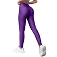 thumbnail image 2 of Cellulite 3D Leggings for Women Resistance Band Leggings Slim Move Cellulite Leggings Scrunch Butt Compression Legging High Waisted Scrunch Butt Lifting Leggings No Curling Lift Pants Dark Purple XL, 2 of 7