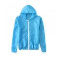 thumbnail image 1 of Veste à Capuche Protection Solaire UPF 50+ pour Femmes Légère à Manches Longues avec Poche Randonnée Extérieure, 1 of 9