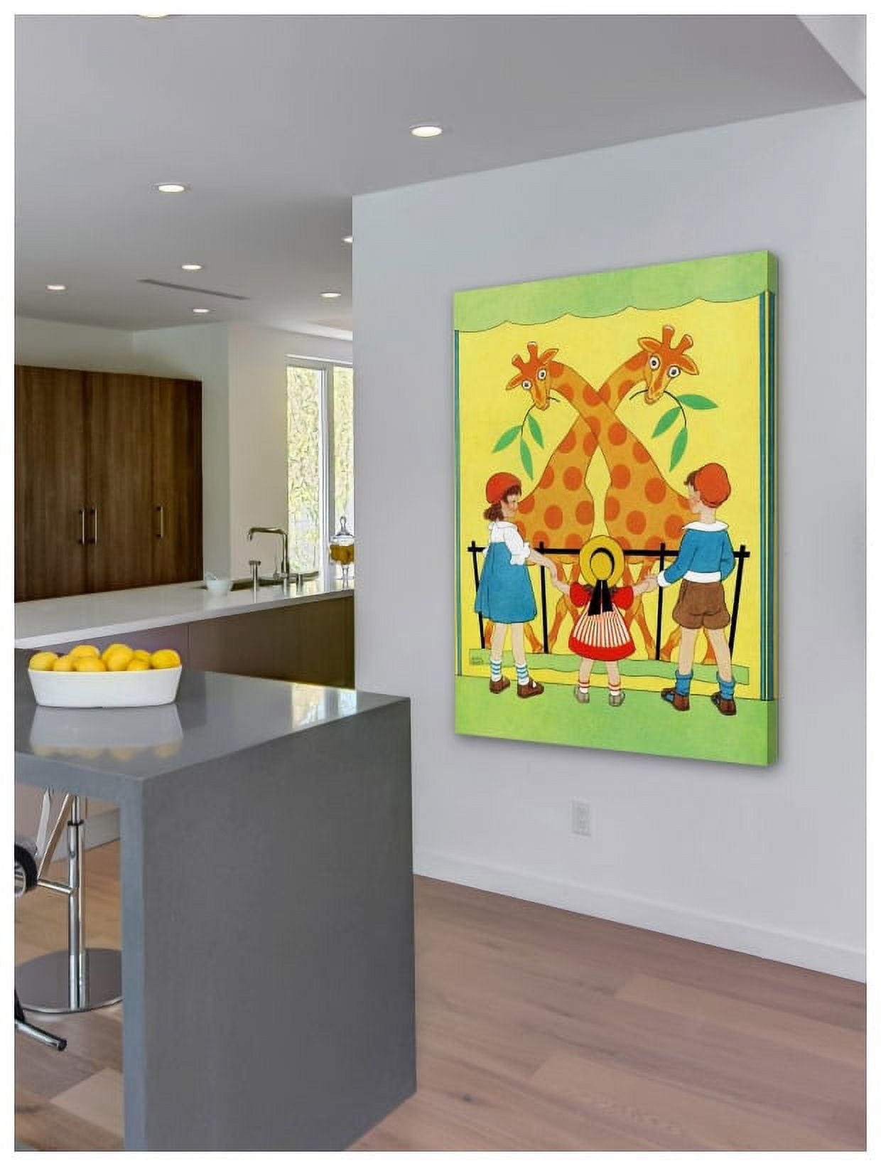 Marmont Hill "Giraffes" by Curtis Painting Print on Canvas