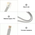 thumbnail image 2 of Cable de extensión telefónica de 3 piezas, cable telefónico, cable telefónico fijo, kit de cable telefónico, 2 of 8
