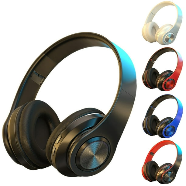 Auriculares Bluetooth con cancelación activa del ruido Auriculares inalámbricos sobre la oreja con graves profundos, auriculares inalámbricos con cable, Azul #1