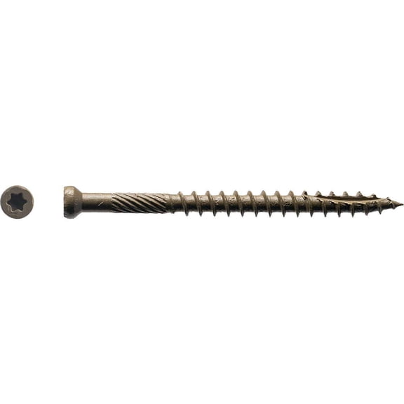 Big Timber Construction Fasteners T-10 Tiny Finish Head Wood Screw - Exterior - 190/Box, 2 In