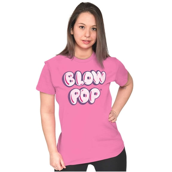 Retro Blow Pop Logo Cute Candy Women's T Shirt Ladies Tee Brisco Brands S
