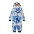 thumbnail image 2 of Odeerbi Matching Family Christmas Pajamas Sets Parent-Child Warm Hooded Jumpsuit Halloween Printed Home Wear Jammies Set Loungewear Sleepwear for Kids, 2 of 4