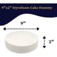 thumbnail image 2 of FromJennWithLove 9x2 Inch Cake Dummy - Styrofoam Dummy Cake for Creative Bakers, Durable & Strong Cake Dummy for Icing Practice and Fondant Placement, Ideal for Professional and Beginner Bakers, 2 of 7