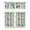 Car, variant on Colorful Ice Cream Pattern Kitchen Curtains 3PC Set - Sweet Treats Dessert Food Tier Curtains with Valance for Farmhouse Windows