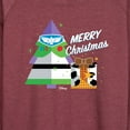 thumbnail image 3 of Toy Story - Merry Christmas Toy Story - Women's Lightweight French Terry Long Sleeve Shirt, 3 of 5