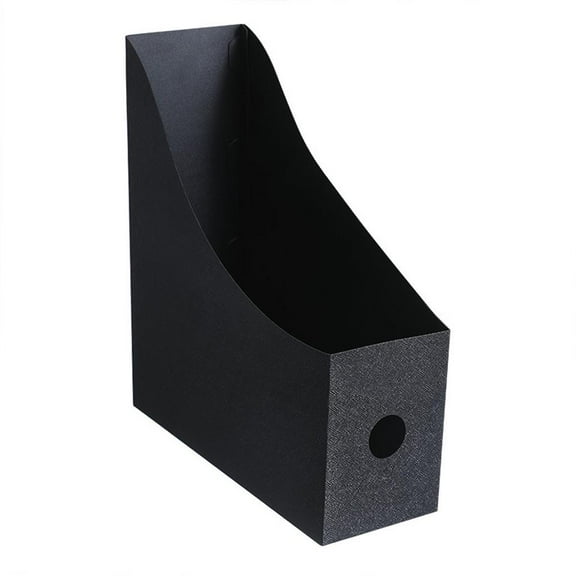 Multifunction Sturdy Desktop File Holder Stationery Document Vertical Storage Organizer - Black, 240x90x270mm