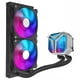 thumbnail image 2 of Sistema de enfriamiento liquido Yeyian YTD-240AL-M1 AIO 2 ventiladores 120mm 64.25CFM ARGB 500-2200 RPM silencioso 31.5 dBA Compatible con Intel y AMD, 2 of 8