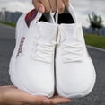 thumbnail image 5 of gzxflxpge Comfort Orthopedic Shoes for Women Fashion Non sllip Arch Support Walking Tennis Shoes Lightweight Breathable Lace-up Sneakers White 8.5（CN-41）, 5 of 7