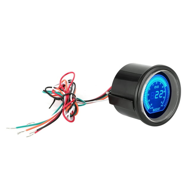 Ccdes 2in LCD Affichage Tachymètre Numérique RPM Lumière Bleue Rouge pour Voiture 2V Universelle