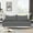 Light Gray, variant on Modern Sofa Couch, Upholstered 2-Seat Loveseat Sofa for Living Room, Bedroom, Small Space, Office, Dark Gray
