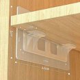 thumbnail image 2 of Shelf Support Hooks Wardrobe Cabinet Shelf Support Clip Self-Adhesive Pegs Wall Hanger Punch-free Storage Divided Partition Holder, 2 of 5