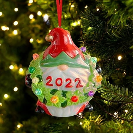 

Commemorative Lighted Holiday Ornaments Christmas Decoration Souvenir Pendant Ornament D