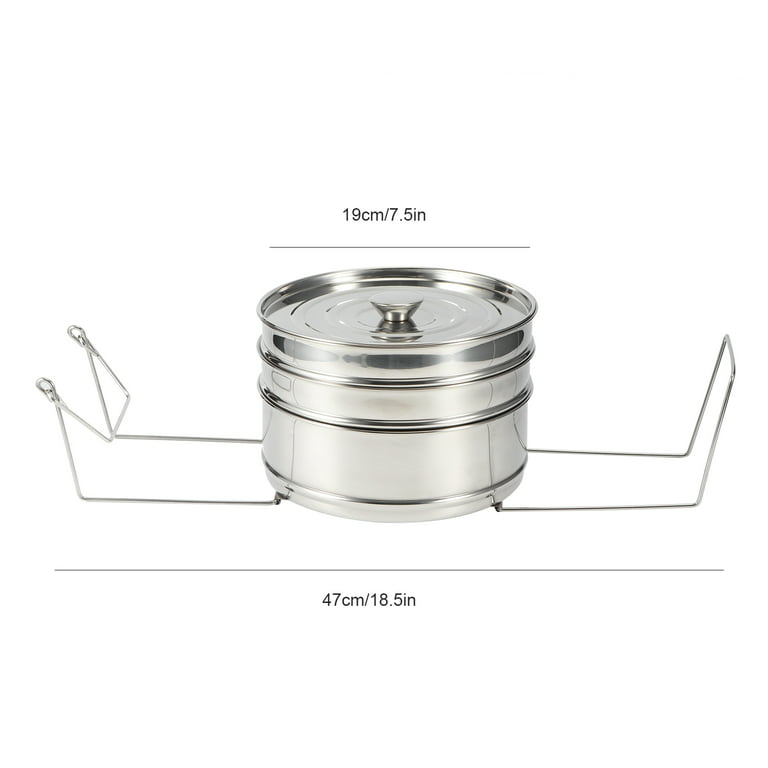 DOITOOL Steaming Pot Insert Stackable Stainless Steel Steamer Basket for  Cooking, 8.66 Inches Metal Steamer Insert, Food Steamer Basket for Tamale