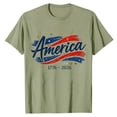 thumbnail image 3 of 250 Anniversary USA Shirt American Falg Print Short Sleeve 250th Birthday T-Shirt 1776-2026 4th of July Tops for Women, 3 of 3