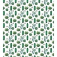 thumbnail image 2 of Succulent Duvet Cover Set, Exotic Cactus Houseplants Aztec Ornaments Pattern Bohemian Garden Art, Decorative 3 Piece Bedding Set with 2 Pillow Shams, King Size, Forest Green and White, by Ambesonne, 2 of 2