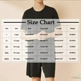 thumbnail image 3 of APEXFWDT Men's Short Sleeve Pajama Set Summer Pj Short Set 2 Pcs Loungewear Sleepwear Ice Silk Soft T-shirt & Shorts , XL,Green, 3 of 3