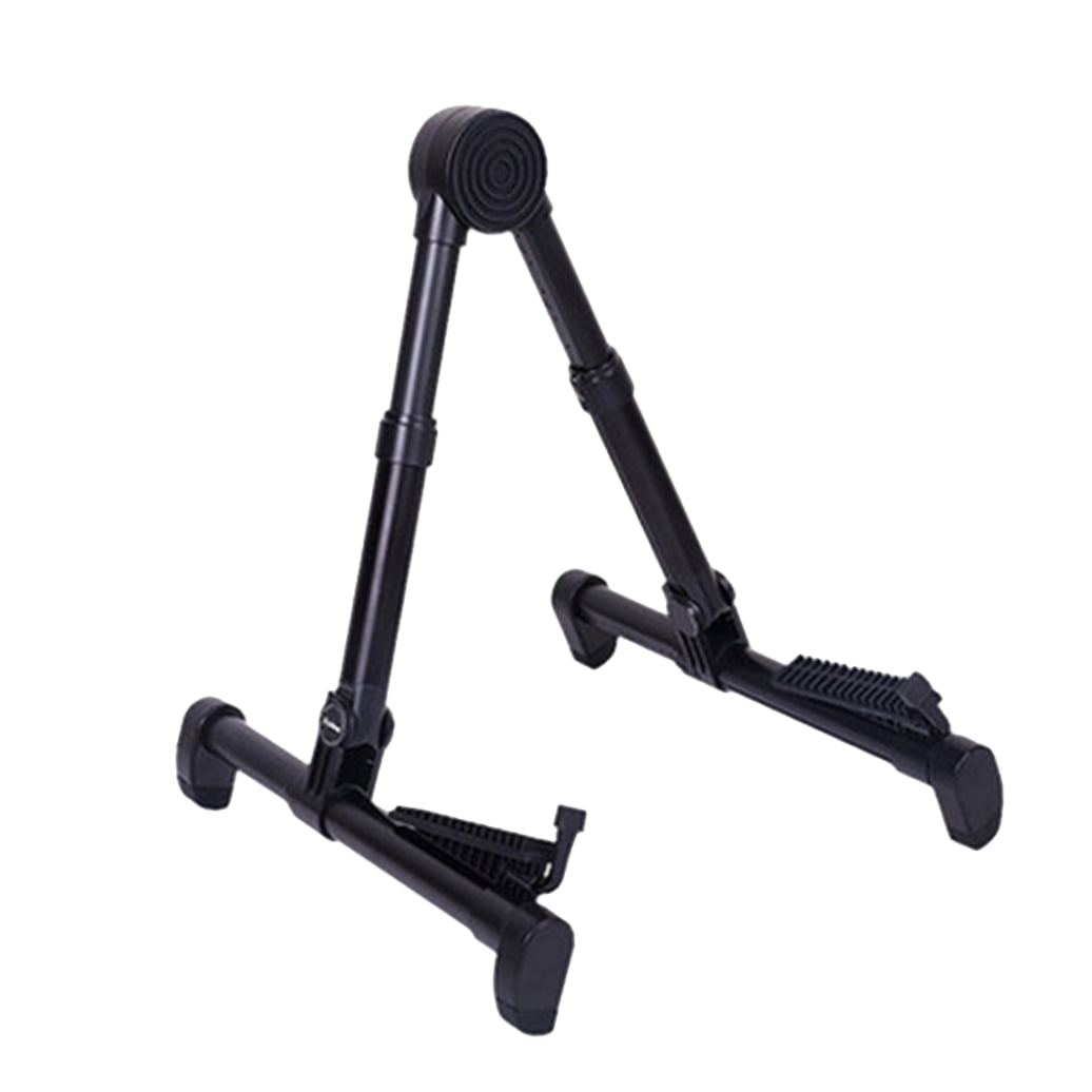 Raindrops Black Guitar Stand Rack for Musical Instruments, Stable Holder and Display Accessory for Electric and Acoustic Guitars