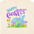 thumbnail image 4 of Inktastic Happy Easter Blue Bunny and Eggs in Grass Boys or Girls Toddler T-Shirt, 4 of 5