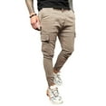 thumbnail image 2 of Mrrootc Men's Casual Drawstring Solid Color Pockets Cargo Pants, 2 of 4