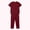 Red, variant on ZVNAΖH Men's Nurse Uniform Scrub Set, Short Sleeve V Neck Top and Straight Leg Cargo Pants - 7 Pockets Medical Workwear Set, S-2XL
