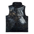thumbnail image 4 of Uorisanigo Toddler Girls Boys Fleece Vest Fuzzy Full Zip Sleeveless Jacket Tech Wolf Print Outwear Waistcoat Lightweight Stand CollarTank Top for Kids Fashion Outfits Clothes, 4 of 7