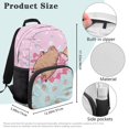 thumbnail image 7 of Pzuqiu Ice Cream Capybara Backpack for Boys Girls Ages 6-12 17 Inch Kids School Backpack with Adjustable Straps Large Capacity Schoolbag for Elementary Back to School Use, 7 of 7