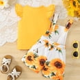 thumbnail image 5 of Toddler Baby Girls Clothes For 2t 3t 4t 5t 6t Girls Cute Summer Short Sleeve T Shirt Tops Shorts Clothes Sets Baby Girls Outfits 7t Children 18-24 Months, 5 of 7