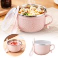 thumbnail image 1 of Tasse Isotherme en Acier Inoxydable avec Couvercle et Assiette Grande Capacité Tasse à Soupe pour Café Chaud Ragoûts Rangement des Aliments, 1 of 5