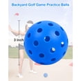 thumbnail image 2 of Pelotas de golf HOTWIND de 3 pulgadas, paquete de 6, coloridas, para practicar con bolsa, 2 of 8