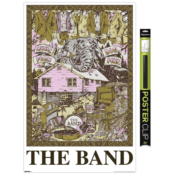 The Band - The Music From Big Pink Wall Poster, 22.375" x 34"