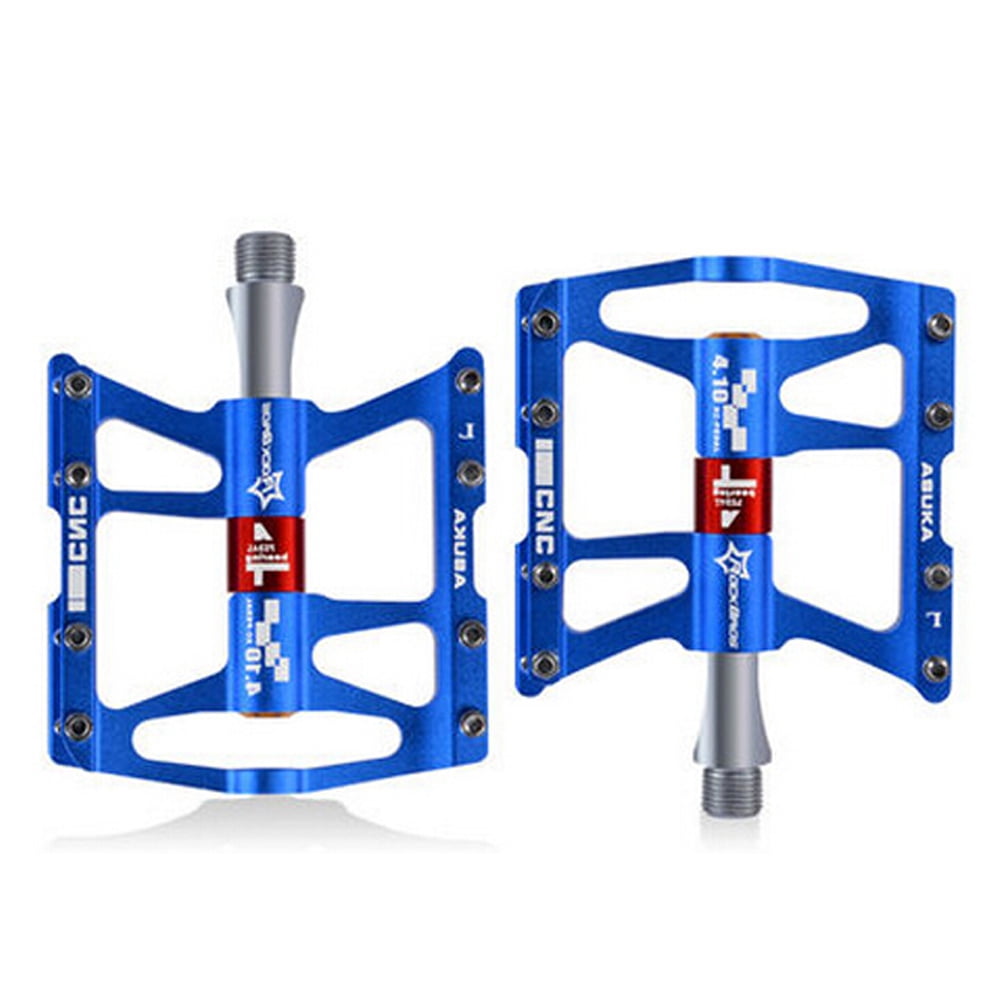 RockBros Wide Bike Bicycle Pedals CNC Aluminum Alloy Sealed Bearing 9//16/" Blue
