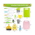 thumbnail image 2 of Juego De Cuchillos De Cocina Seguros Para Niños 34 Pzs rosa colores, 2 of 5