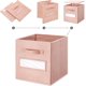 thumbnail image 4 of Cubos de almacenamiento artsdi, 33 x 33 x 33 cm, tela rosa (juego de 8), 4 of 5