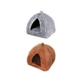 thumbnail image 1 of 2 Uds Cama Para Mascotas De Invierno Nido Tienda Para Mascotas Con Estera Cama Erizo Estilo A Jinwen Cama nido, 1 of 8
