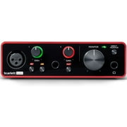 Focusrite Scarlett Solo 3rd Gen 2-In, 2-Out USB Audio Interface Bundle with Mic Stand + Pop Filter and XLR Cable