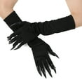 thumbnail image 6 of AWZXDE Halloween Long Dress Up Gloves with Long Nails for and Festivals Funny Black Accessories for Various Occasions Black,One Size, 6 of 9