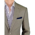 thumbnail image 3 of Mens Side Vent 2-piece Light Olive Linen Modern Fit Suit, 3 of 6