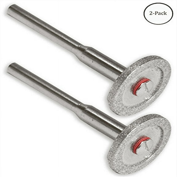 ToolUSA (2 Pack) Diamond Wheel | 5/8" (1.6 cm) Diameter | 1/8" (0.3 cm) Thickness | With 1/8" (0.3 cm) Shank | Sharp & Durable