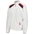 thumbnail image 2 of Women's G-III 4Her by Carl Banks White Cleveland Guardians Red Flag Full-Zip Track Jacket, 2 of 3