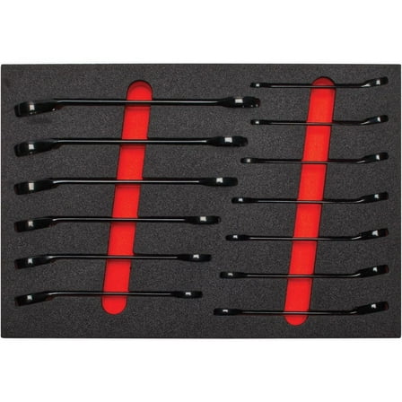 Proto Metric Combination Wrench Set 13Pc With Foam Insert