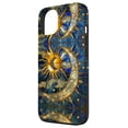 thumbnail image 2 of Funda para teléfono, cristal tintado, celeste, sol, luna, estrella, iPhone 13, 2 of 3