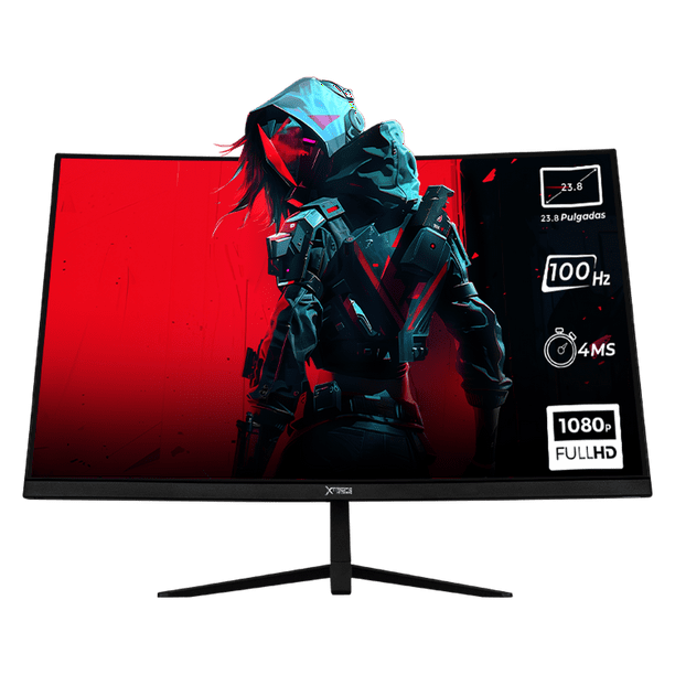 Monitor Gamer XTREME PC GAMING Clarity Curvo 23.8 4ms 100Hz FHD VA HDMI Negro FreeSync G-Sync