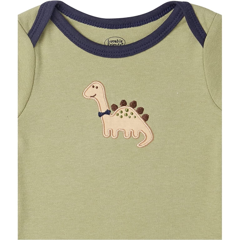 Luvable Friends Baby Boy Long-Sleeve Bodysuits 5-Pack photo 2