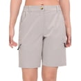 thumbnail image 2 of Little Donkey Andy Women's Hiking Shorts 9 Inch Inseam, Lightweight Golf Shorts Quick Dry with Zippered Pockets (Light Gray XS), 2 of 6