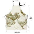 thumbnail image 2 of Cauagu Chickens Aprons with Pockets,Waterproof Apron for Women,Kitchen Cooking Apron Adjustable Bib Aprons Chef Apron for Cooking,Drawing,Crafting, 2 of 8