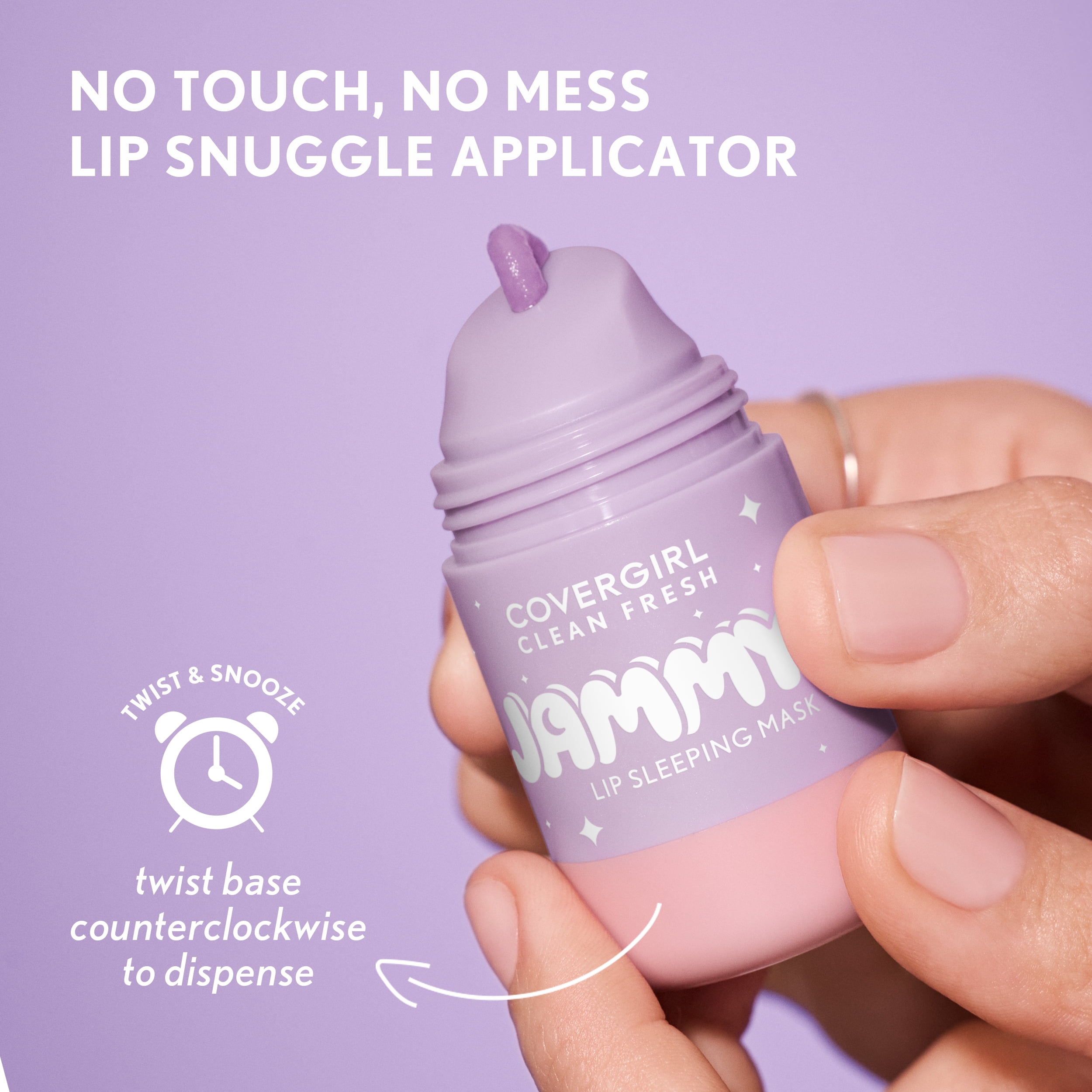 COVERGIRL Clean Fresh Jammy Lip Sleeping Mask, 10 Whipped Lavender